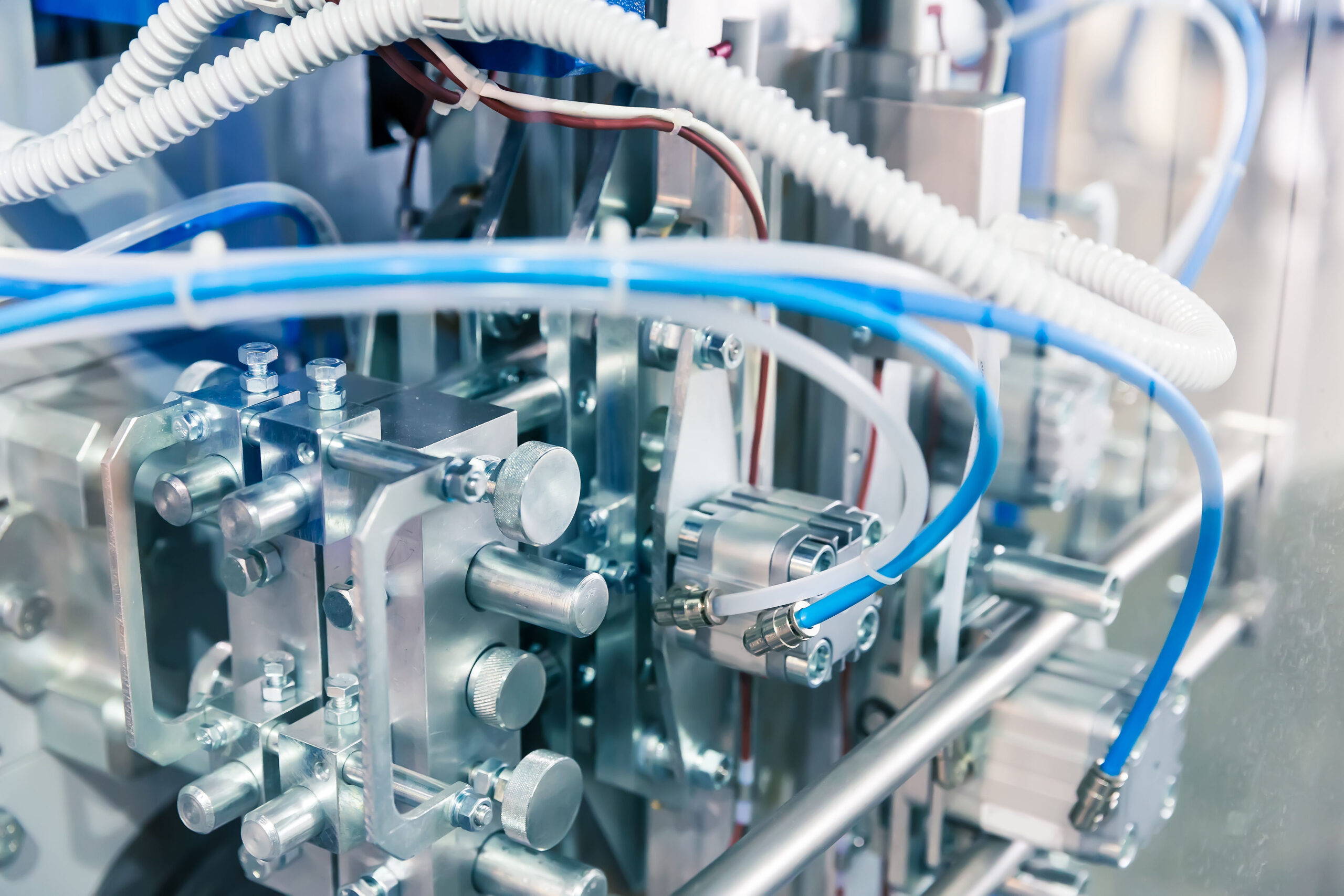 57808411 - modern pneudraulic mechanical tool close up